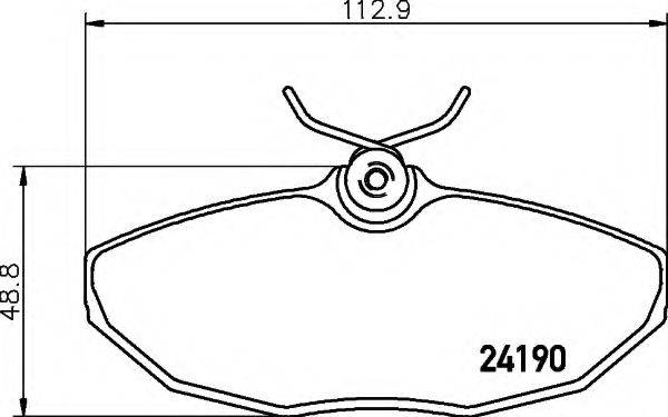 HELLA 8DB355011961 Комплект гальмівних колодок, дискове гальмо