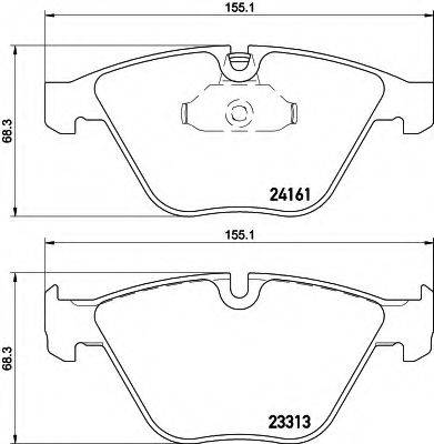 HELLA 8DB355015601 Комплект гальмівних колодок, дискове гальмо