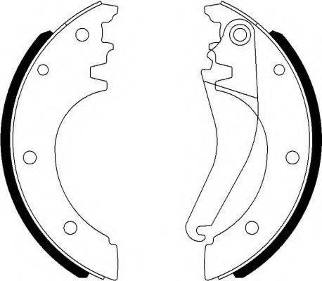 HELLA 8DB355022081 Комплект гальмівних колодок