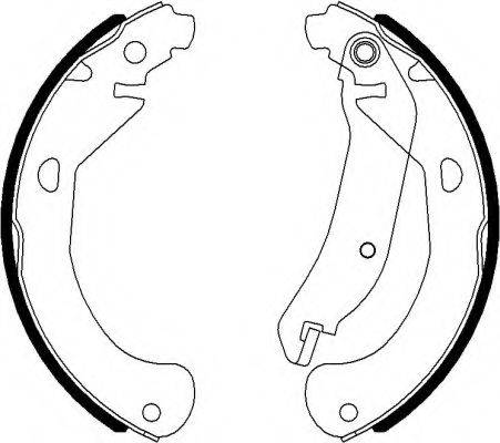 HELLA 8DB355022031 Комплект гальмівних колодок