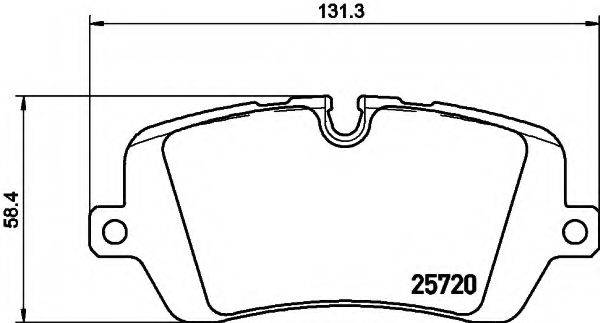 HELLA 8DB355020361 Комплект гальмівних колодок, дискове гальмо