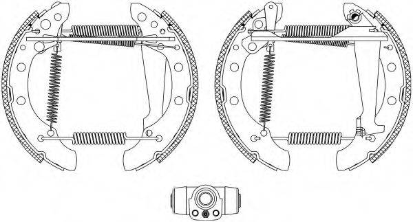 HELLA 8DB355004041 Комплект гальмівних колодок