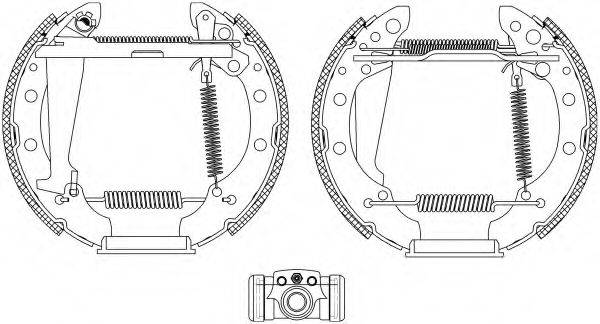 HELLA 8DB355005021 Комплект гальмівних колодок