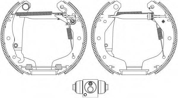 HELLA 8DB355005031 Комплект гальмівних колодок