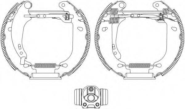 HELLA 8DB355004531 Комплект гальмівних колодок