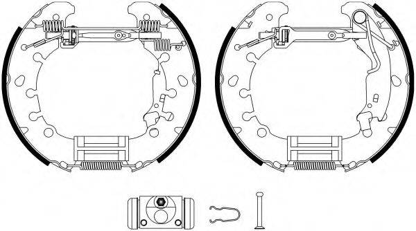 HELLA 8DB355022971 Комплект гальмівних колодок