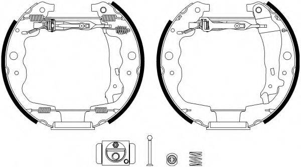 HELLA 8DB355022871 Комплект гальмівних колодок