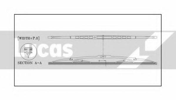 LUCAS ELECTRICAL LLWCB18W Щітка склоочисника