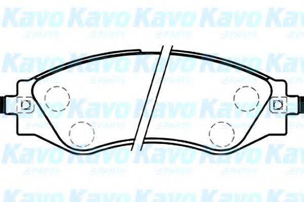 KAVO PARTS BP1009 Комплект гальмівних колодок, дискове гальмо