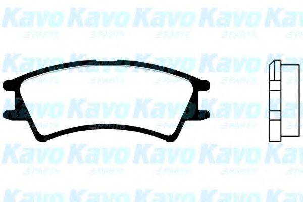 KAVO PARTS BP3008 Комплект гальмівних колодок, дискове гальмо