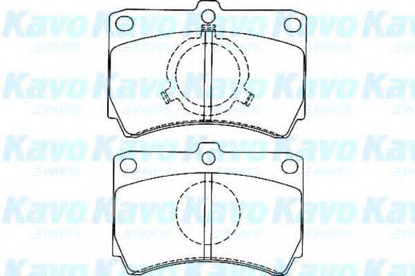 KAVO PARTS BP4549 Комплект гальмівних колодок, дискове гальмо