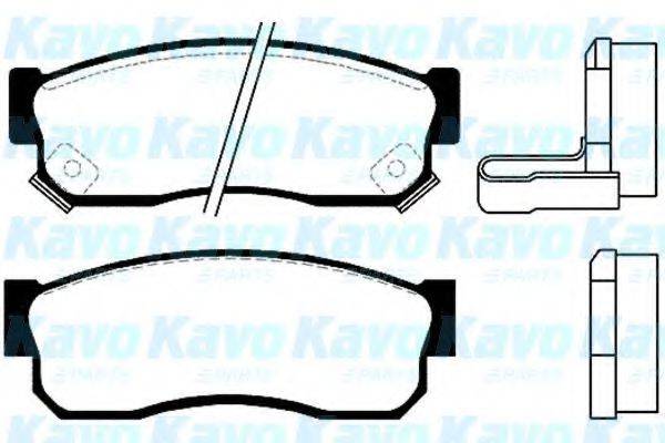 KAVO PARTS BP6510 Комплект гальмівних колодок, дискове гальмо