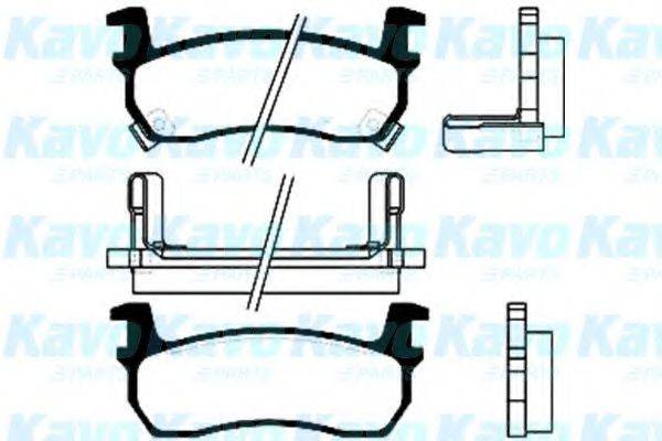 KAVO PARTS BP6519 Комплект гальмівних колодок, дискове гальмо