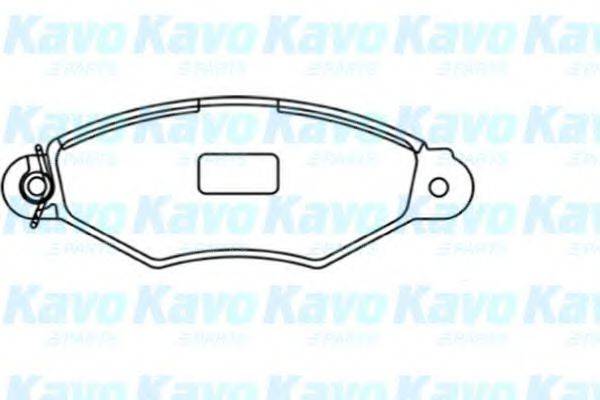 KAVO PARTS BP6578 Комплект гальмівних колодок, дискове гальмо