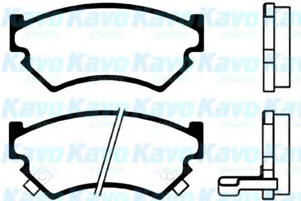 KAVO PARTS BP8006 Комплект гальмівних колодок, дискове гальмо