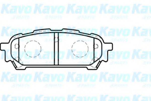 KAVO PARTS BP8019 Комплект гальмівних колодок, дискове гальмо