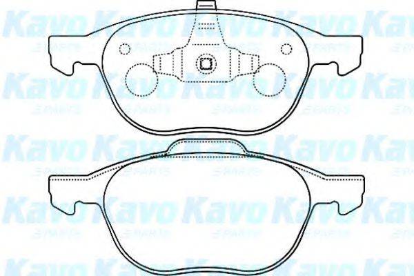 KAVO PARTS BP4555 Комплект гальмівних колодок, дискове гальмо