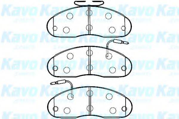 KAVO PARTS BP6598 Комплект гальмівних колодок, дискове гальмо