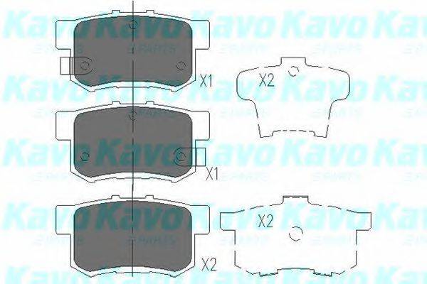 KAVO PARTS KBP2009 Комплект гальмівних колодок, дискове гальмо