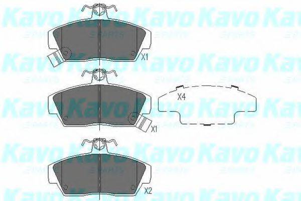 KAVO PARTS KBP2023 Комплект гальмівних колодок, дискове гальмо