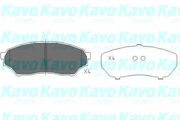 KAVO PARTS KBP5514 Комплект гальмівних колодок, дискове гальмо