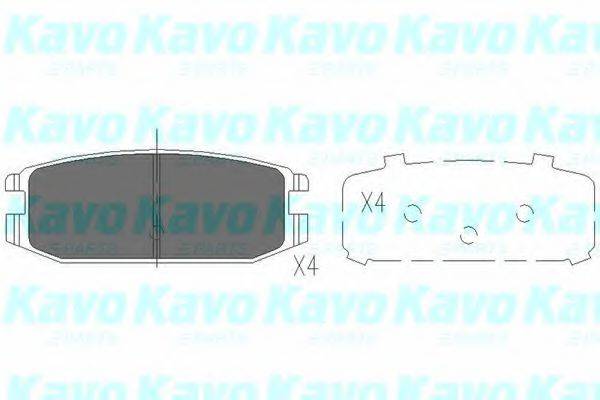 KAVO PARTS KBP5538 Комплект гальмівних колодок, дискове гальмо