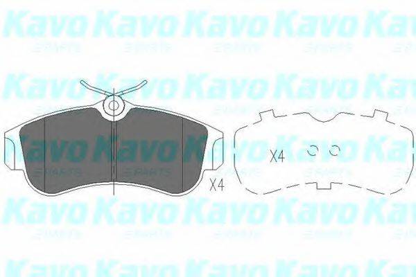 KAVO PARTS KBP6502 Комплект гальмівних колодок, дискове гальмо