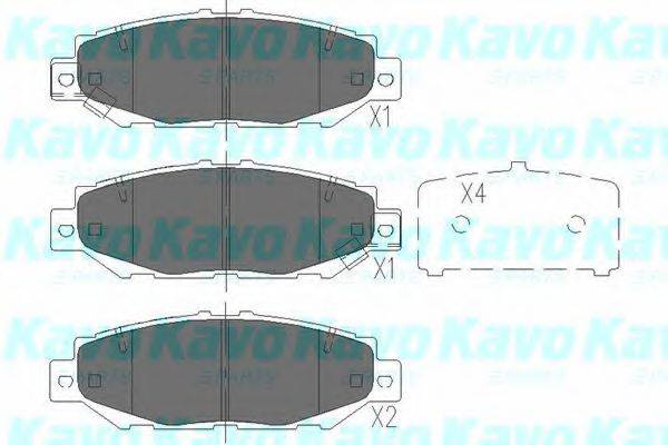 KAVO PARTS KBP9062 Комплект гальмівних колодок, дискове гальмо