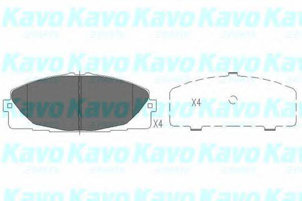 KAVO PARTS KBP9089 Комплект гальмівних колодок, дискове гальмо