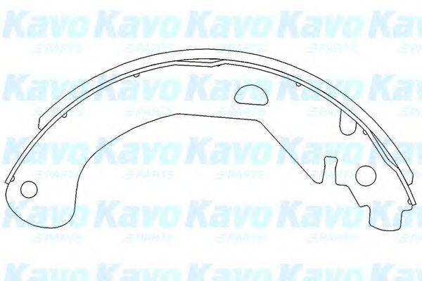 KAVO PARTS KBS1404 Комплект гальмівних колодок