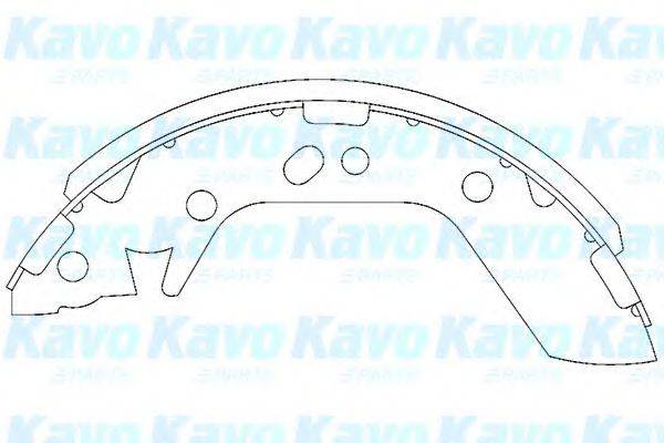 KAVO PARTS KBS3401 Комплект гальмівних колодок