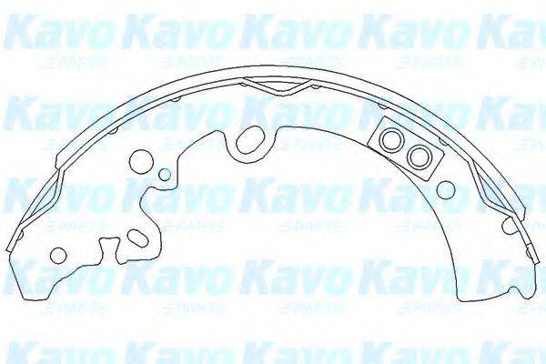 KAVO PARTS KBS9913 Комплект гальмівних колодок