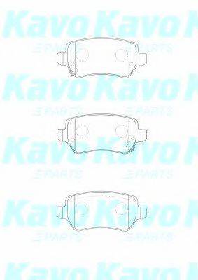 KAVO PARTS BP3042 Комплект гальмівних колодок, дискове гальмо