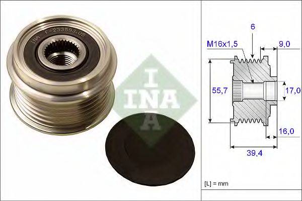 INA 535006010 Механізм вільного ходу генератора