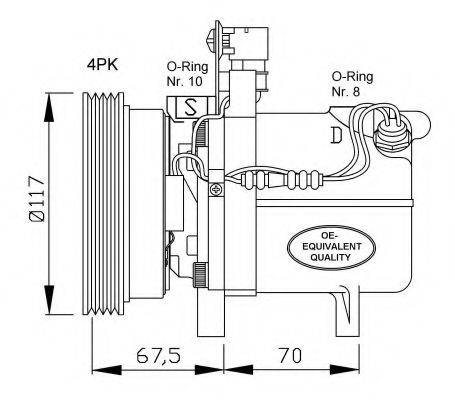 NRF 32055 Компресор, кондиціонер