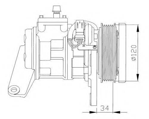 NRF 32092G Компресор, кондиціонер