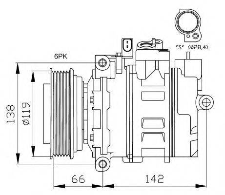 NRF 32111G Компресор, кондиціонер