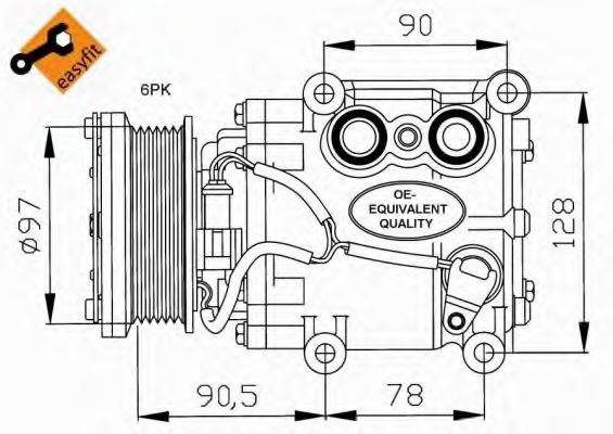 NRF 32199 Компресор, кондиціонер