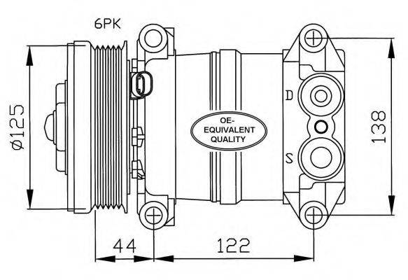 NRF 32202 Компресор, кондиціонер