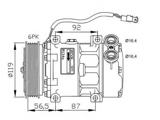 NRF 32278G Компресор, кондиціонер