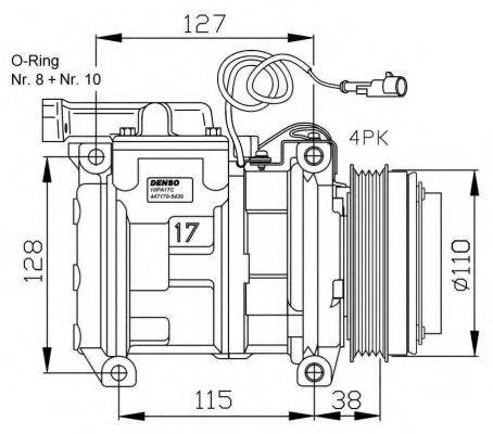 NRF 32556G Компресор, кондиціонер