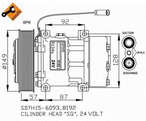 NRF 32699G Компресор, кондиціонер