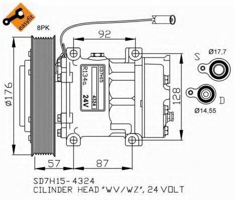 NRF 32700G Компресор, кондиціонер