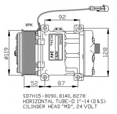 NRF 32702G Компресор, кондиціонер