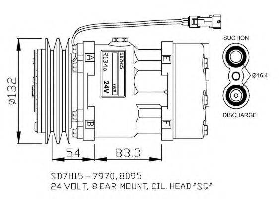 NRF 32730G Компресор, кондиціонер