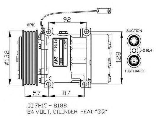 NRF 32733G Компресор, кондиціонер