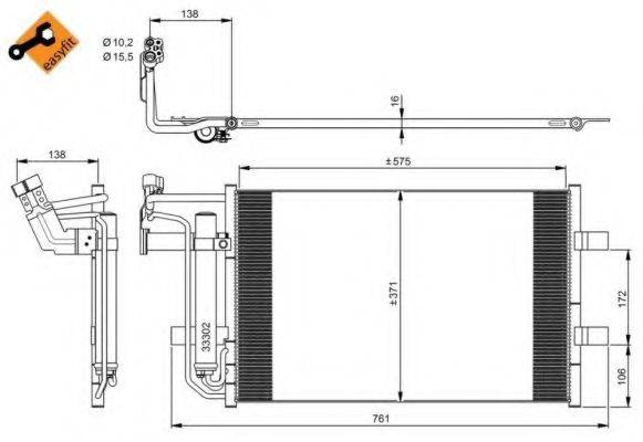 NRF 350039 Конденсатор, кондиціонер