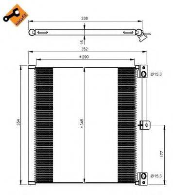 NRF 350203 Конденсатор, кондиціонер