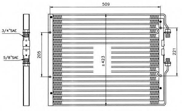 NRF 35059 Конденсатор, кондиціонер