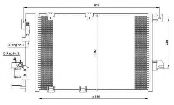 NRF 35301 Конденсатор, кондиціонер